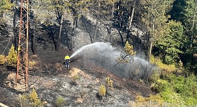 İstanbul- Çekmeköy'de ormanlık alanda çıkan yangın söndürüldü
