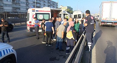 İstanbul - Küçükçekmece'de yol tartışması zincirleme kazayı getirdi: 13 yaralı