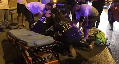 İstanbul - Maltepe D-100'de otomobil motosiklete çarptı: 1 ağır yaralı