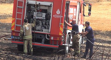 İstanbul-Silivri'de bir saat arayla çıkan iki yangında 10 dönüm alan zarar gördü
