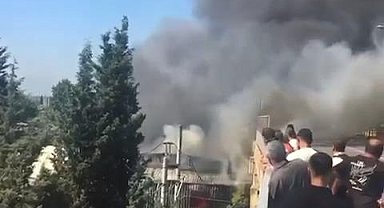 İstanbul - Tuzla'da yat imalathanesinde yangın-1