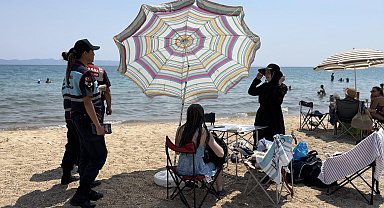 Jandarma, Saros Körfezi kıyılarında Mobil Karakol Aracı ve dronla denetimde