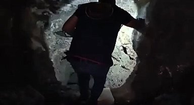 Kaçak kazı yaptığı alanı baraka kurarak gizleyen arazi sahibi gözaltında