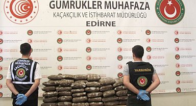 Kapıkule'de 244 kilo esrar ele geçirildi