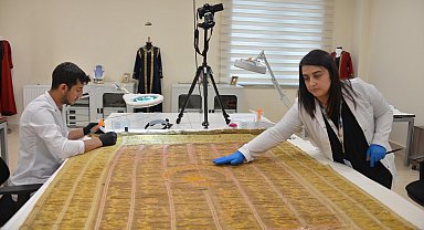 Koruma altındaki 2'nci Abdülhamid dönemine ait Ahi Sancağı restore ediliyor