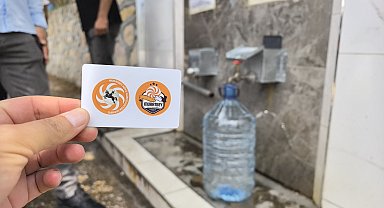 Mahalle çeşmesinden satmak için su dolduranlara karşı 'kartlı çeşme' sistemiyle önlem