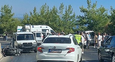 Menderes'te zincirleme kaza: 1 ölü, 6 yaralı