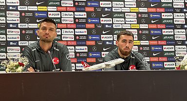 Milli futbolcular Okay Yokuşlu ve Orkun Kökçü basın toplantısında konuştu
