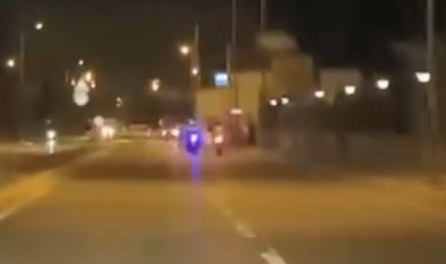 Motosikletle polisten kaçan 2 kişinin öldüğü kaza öncesine ait görüntüler ortaya çıktı
