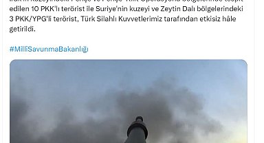 MSB: 13 terörist etkisiz hale getirildi