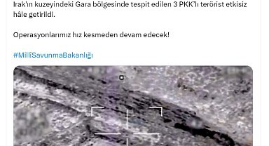 MSB: 3 terörist etkisiz hale getirildi