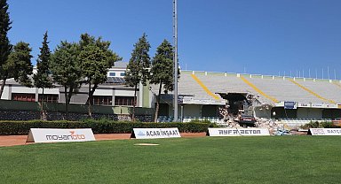 Muğla Atatürk Stadı'nda çalışmalar başladı