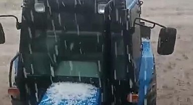 Muş'ta dolu ve sağanak tarım arazilerini vurdu