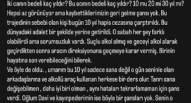 Naldo'dan oğlu ve kayınpederinin ölümünden 10 yıl hapis alan alkollü sürücüye: Tanrı sana değişebilmen için şans verdi