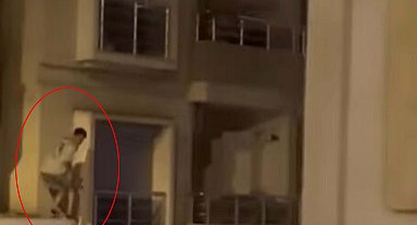 Polisleri gören hırsız, 5 kat tırmanıp çatıdan kaçtı