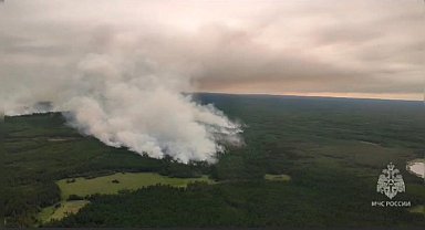Rusya'nın Yakutistan Cumhuriyeti'nde orman yangını