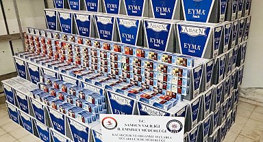 Samsun'da kaçak 3 milyon 10 bin makaron ele geçirildi