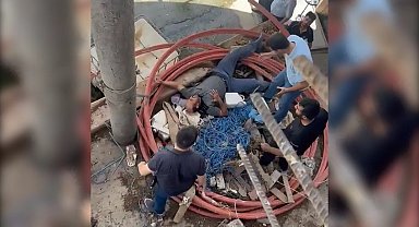 Şanlıurfa'da işten çıkartılan işçiler su kulesinde eylem yaptı