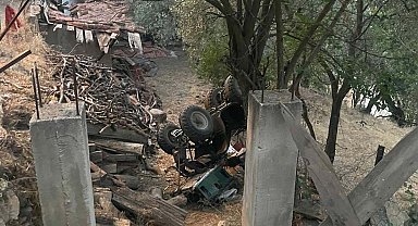 Şarampole devrilen ATV'nin sürücüsü hayatını kaybetti