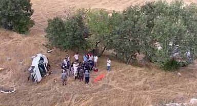 Tokat'ta kontrolden çıkan otomobil uçuruma düştü: 2 yaralı