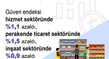 TÜİK: Güven endeksleri temmuzda azaldı