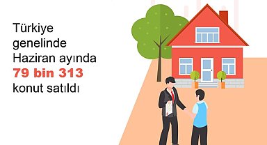 TÜİK: Haziranda 79 bin 313 konut satıldı