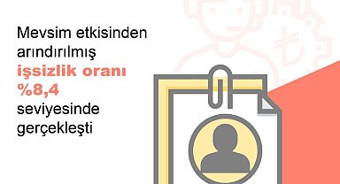 TÜİK: İşsizlik oranı mayısta yüzde 8,4'e geriledi