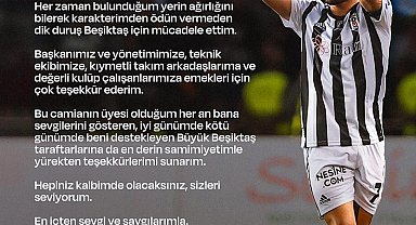 Umut Meraş, Beşiktaş'a veda etti