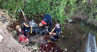 Yol kenarında tuvaletini yapmak isterken dereye düşerek öldü