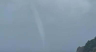 ZONGULDAK'ta denizde hortum kamerada