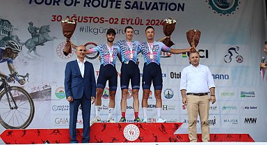 2'nci Uluslararası Kurtuluş Yolu Bisiklet Turu'nun Havza-Amasya etabı tamamlandı