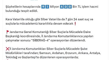 26 ilde 'Siberağ-4' operasyonu: 86 gözaltı
