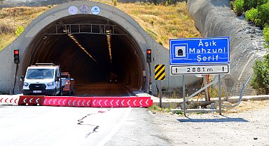 6 Şubat depreminde beton blokları oynayan tünel, yeniden trafiğe kapatıldı