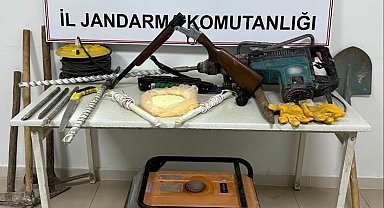 Adıyaman'da izinsiz kazıya 7 gözaltı