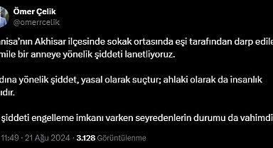 AK Parti'li Çelik: Hamile bir anneye yönelik şiddeti lanetliyoruz