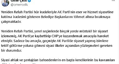 AK Parti'li Çelik'ten, Erbakan'a yanıt: Köhne bir vesayet kurma çabasıdır