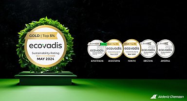 Akdeniz Chemson, 'sürdürülebilirlik' alanında yürüttüğü çalışmalarla altın madalya kazandı