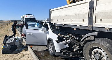Aksaray'da TIR'a arkadan çarpan cipin sürücüsü öldü