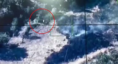 Anız yakanlara dron kamerasıyla suçüstü