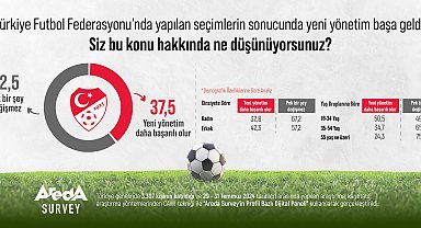 Araştırma: Katılımcıların yüzde 62,5'ine göre yeni TFF yönetimi bir değişim getirmeyecek