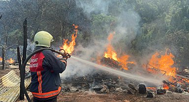 Artvin'de 3 ahşap ev yangında küle döndü