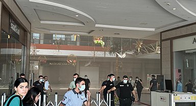 AVM'de mağazada yangın; 4 kişi dumandan etkilendi