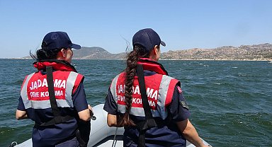 Bafa Gölü'nü jandarma timleri koruyor