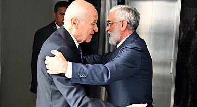 Bahçeli, Azerbaycan Klasik Halk Cephesi Lideri Fettayev ile görüştü