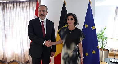 Bakan Fidan, Belçikalı mevkidaşı Lahbib ile bir araya geldi