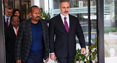 Bakan Fidan, Etiyopya Başbakanı Abiy Ahmed ile bir araya geldi