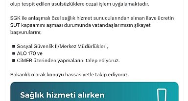 Bakan Işıkhan'dan 'ilave sağlık ücretleri' için uyarı