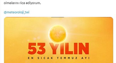 Bakan Kurum: Son 53 yılın en sıcak temmuz ayını yaşadık