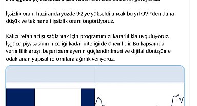 Bakan Şimşek: Bu yıl tek haneli işsizlik oranı öngörüyoruz