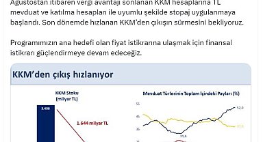 Bakan Şimşek: KKM stoku 1,6 trilyon TL azaldı